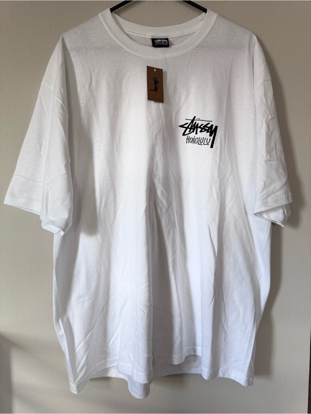 Stussy Honolulu Chapter Tee Mens XL white Stock Honolulu T-Shirt 3903970 New